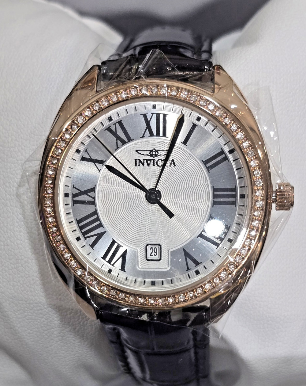 70362 - Invicta Celestial Lady 33.2mm Rose Gold Tone Case Silver Dial